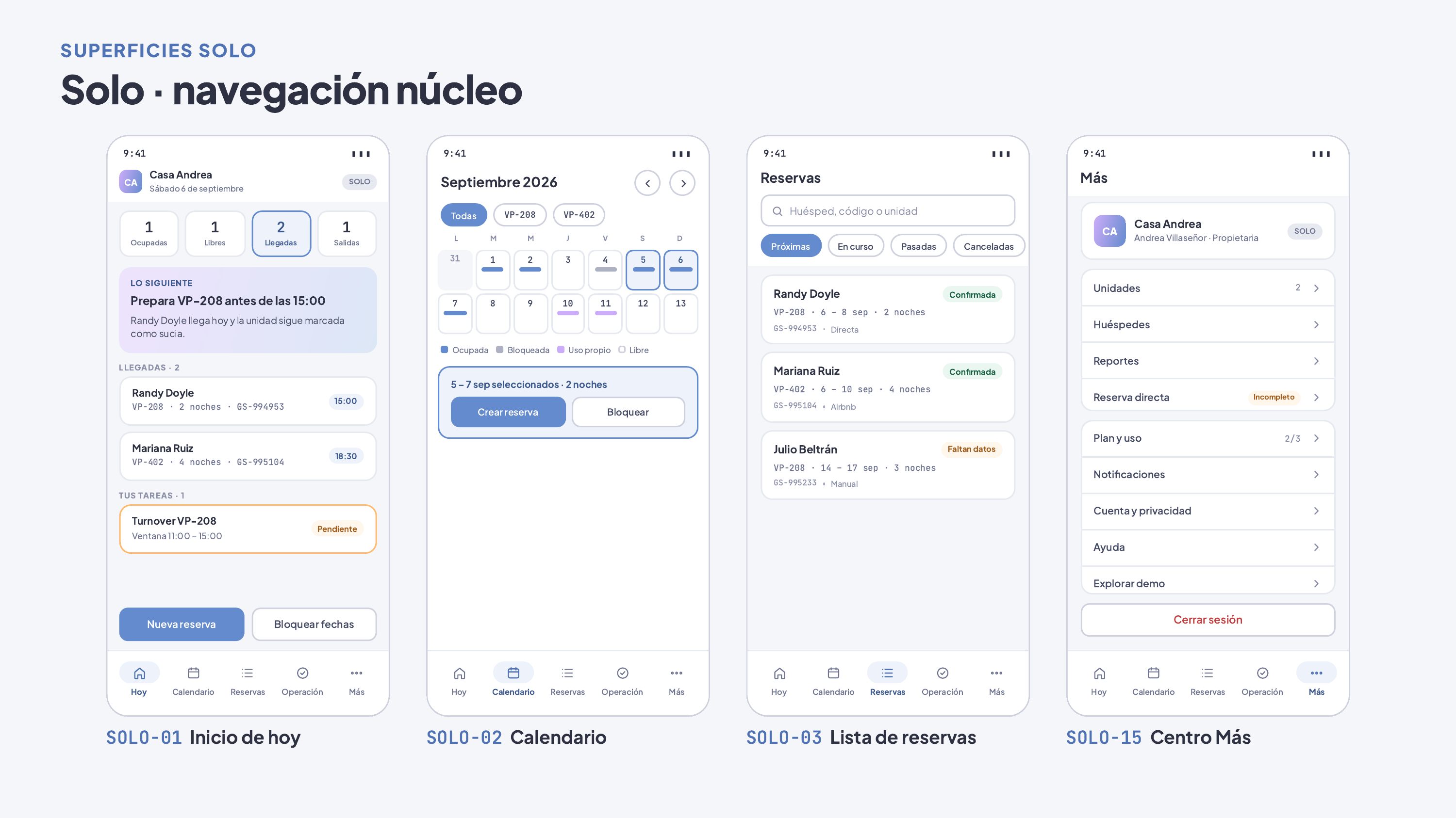 Gesta App · Solo